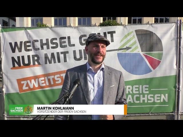 Martin Kohlmann in Zwickau: "Wir FREIE SACHSEN stehen für eine echte freiheitliche Erneuerung!"