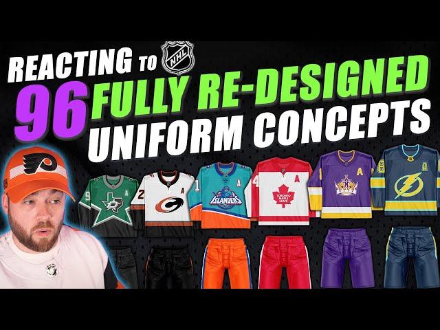 96 NHL Fully Re-Designed Hockey Uniform Concepts!