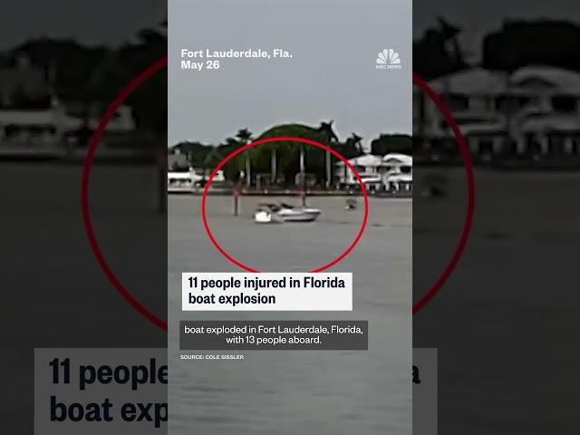11 people injured in Florida boat explosion