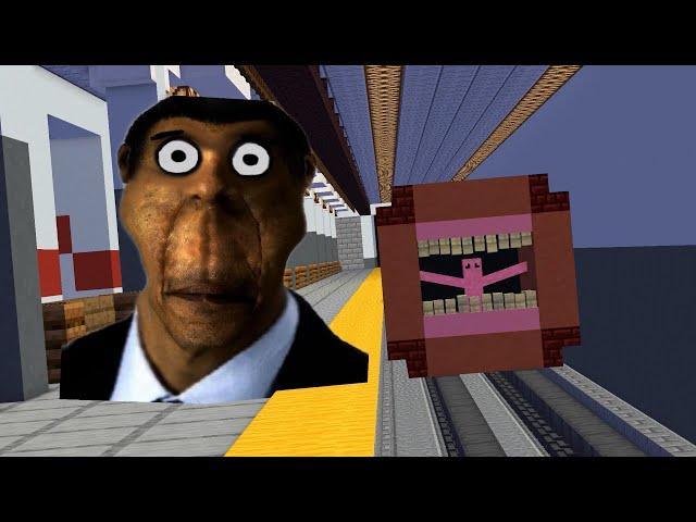 TRAIN EATER EATS!!! OBUNGA!!! IN MINECRAFT ANIMATION!!!