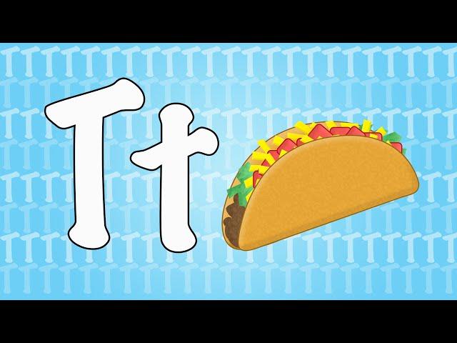 Letter T Song for Kids - Words that Start with T - Animals that Start with T