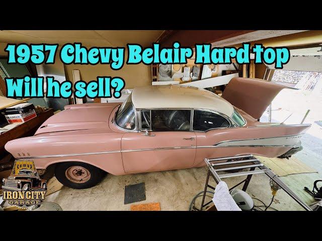 Trying to buy 1957 Chevy Belair Hard Top sitting in Garage since 70s! Will he sell??