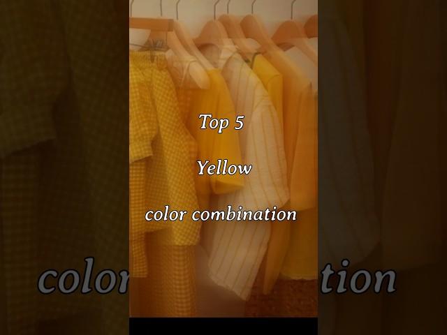 Top 5 yellow color combination ideas for suit / dress | New colour combinations ideas