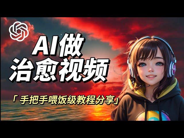 【AI赚钱喂饭级教程】如何用AI免费制作治愈风景视频，涨粉几百万!AI赚钱喂饭级教程持续更新中!