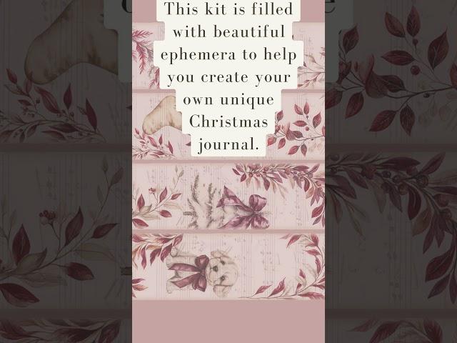 Introducing the exclusive Christmas junk journal kit for November in the Vintage Visionaries Club! �