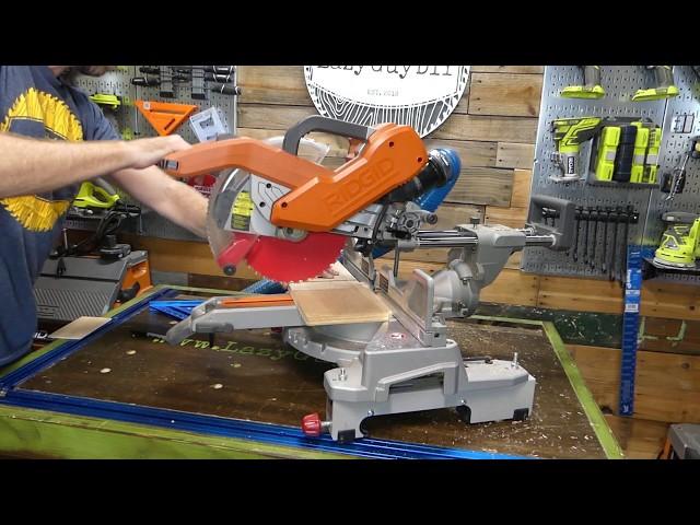 Lazy Guy DIY Quick Tip: Dado Cuts With A Sliding Miter Saw