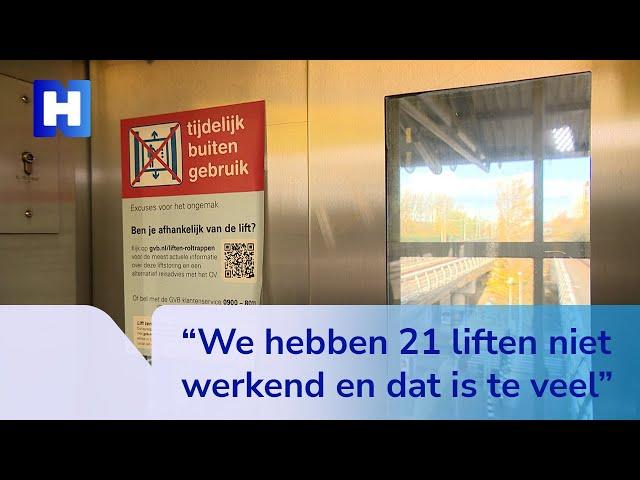 Kapotte liften bij Amsterdamse metro's zorgen voor ergernis