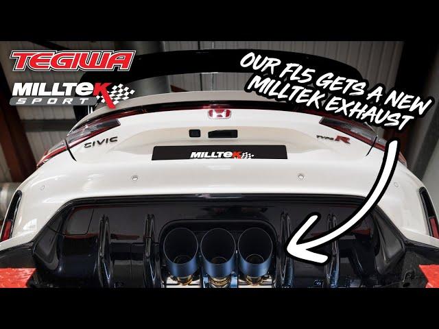 Our Civic FL5 gets a new Milltek Sport non-resonated exhaust system! - (Stock Vs Milltek Sport)