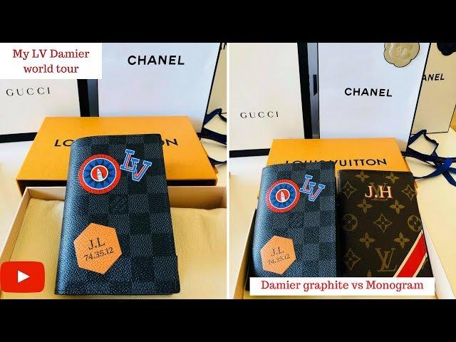 louis vuitton damier graphite personalized unboxing vs LV monogram