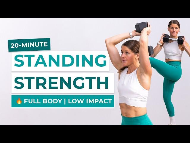 20-Minute Beginner Dumbbell Workout (All Standing Strength)