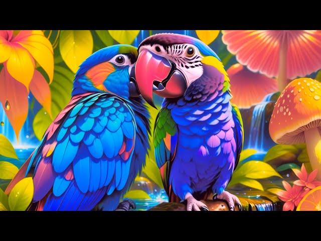 Nexxus 604 - Rainbow Parrots - Psychedelic trance mix • (4K AI animated music video)