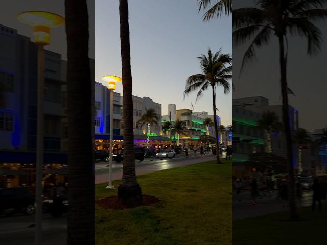Ocean dr Miami #evenings #fyp #miamibeach #oceandrive #satisfying