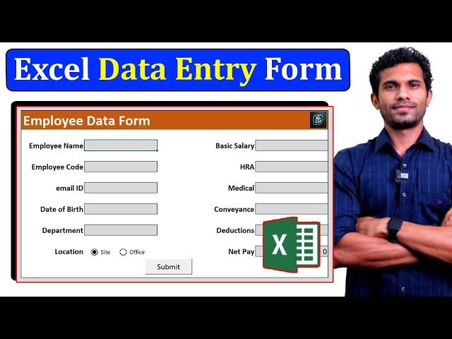 Automated Data Entry Form in Excel