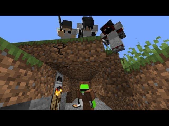 Minecraft Speedrunner VS 3 Hunters