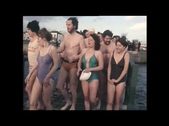 Christmas Day Swim, Dublin City, Ireland 1980