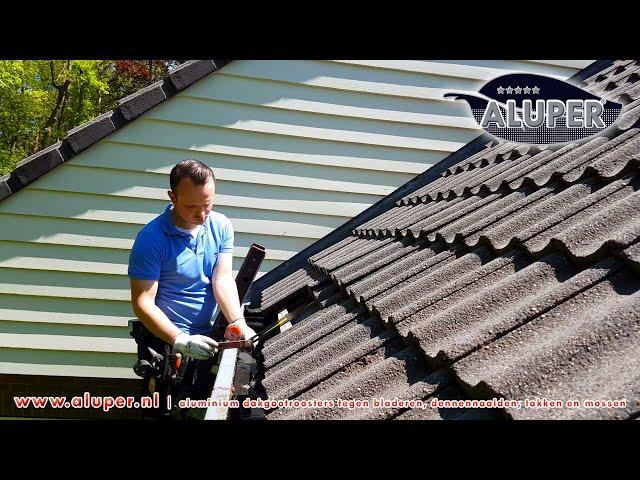 Instructional video – Measure the correct angle. Gutter protection against leaves & pine needles.