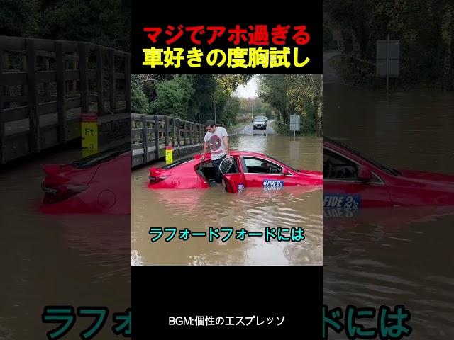 マジでアホ過ぎる車好きの度胸試し