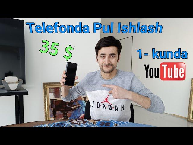 Telefonda kuniga 35-$ pul ishlash/ YouTubeda! #telefondapulishlash #pulishlash #пулишлаш