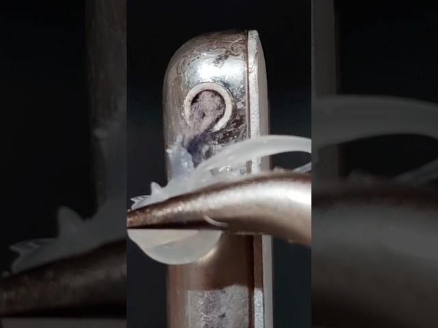 Cleaning IPod Audio Jack With Hot Glue, don’t try️ #asmr #satisfying #cleaning