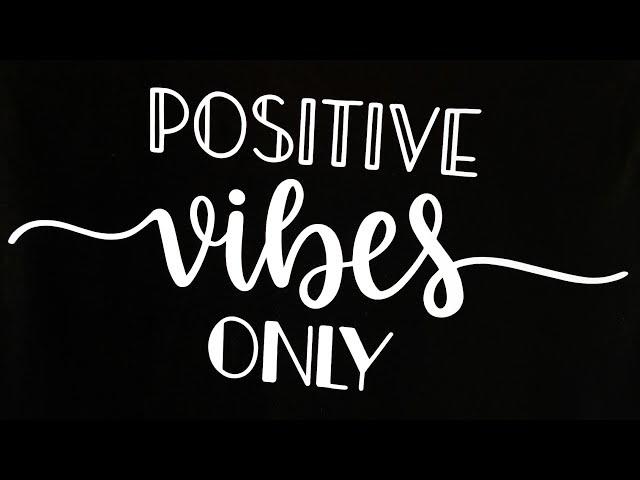 Positive vibes only  t-shirt making  fashion  small business idea  cricut projects  etsy 