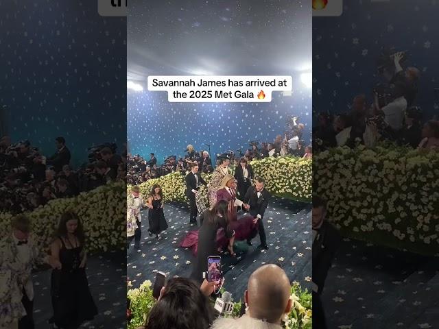 Savannah James is stepping at the Met Gala 
