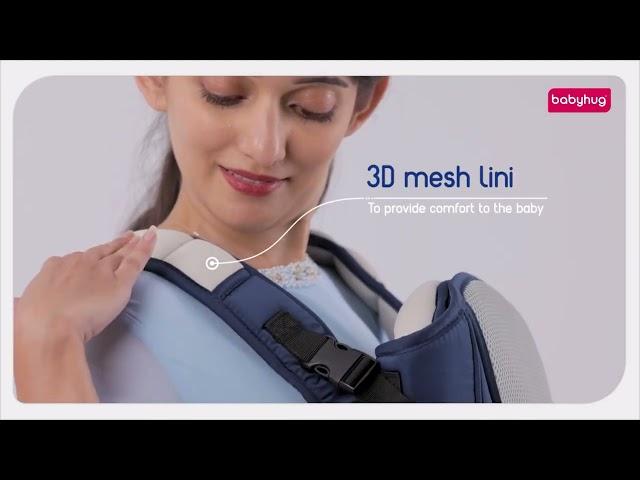 Babyhug First Blossom 3 Way Baby Carrier With Head Cushion