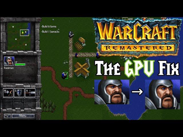 How to play Warcraft 1 Remastered with TALL PIXELS using GPU scaling