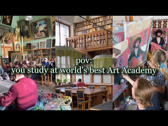 pov: you study at world's best Art Academy - Imperial Academy of Arts VLOG