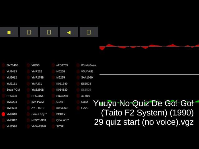 Yuuyu No Quiz De Go! Go! (Taito F2 System) - Video Game Music - MAME