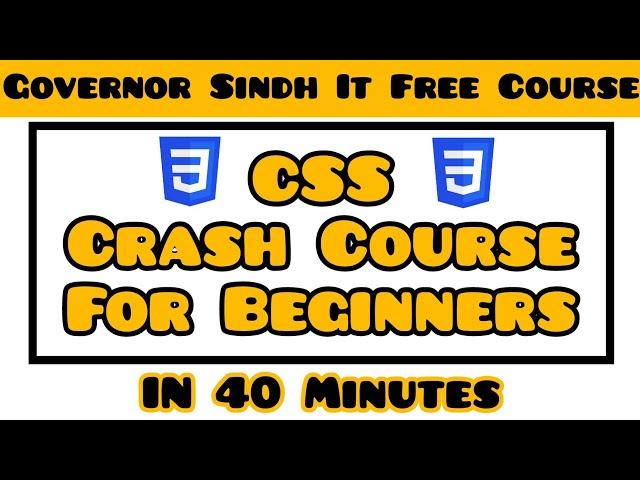 CSS Tutorial for Beginners | Learn CSS Crash Course in 40 Minutes