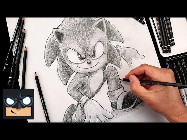 How To Draw Sonic the Hedgehog | Sonic 2 Sketch Tutorial