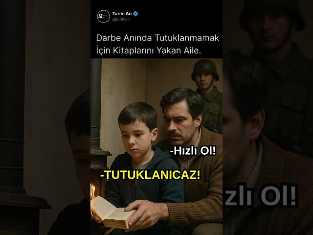 Darbe Zamanında Siyasi Kitaplarını Yakan Aile.
