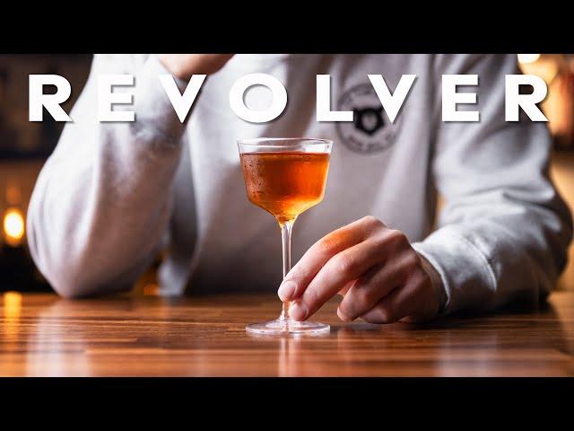 The REVOLVER - a bourbon lover's coffee cocktail! (3 ingredients)