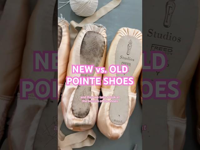 NEW vs OLD POINTE SHOES #ballerina#ballet#new#shoes#pointeshoes#dancer#old#difference#explained