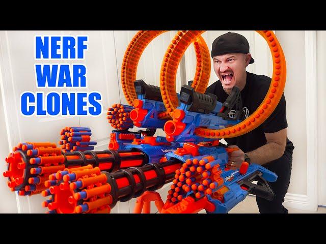 NERF WAR CLONES: Xshot Insanity Battle!