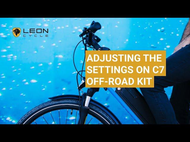 Adjusting the Settings on C7 Off-road Display Kit | Leon Cycle NCM Bikes