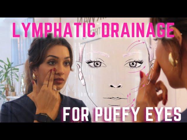 At Home Lymphatic Drainage Massage | Under Eye Bags Disappear in Minutes| Puffy Eyes GONE