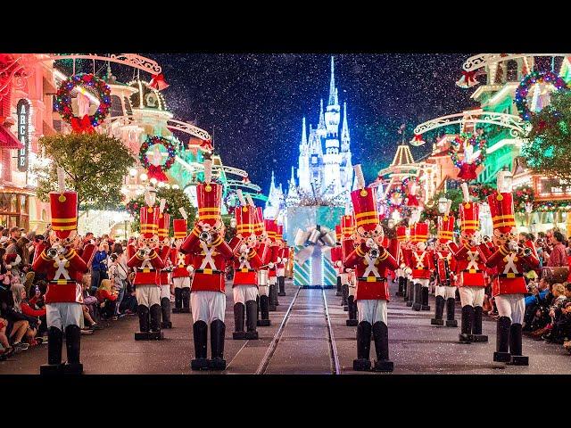 [4K] Once Upon a Christmastime Parade - 2019 Mickey's Very Merry Christmas Party