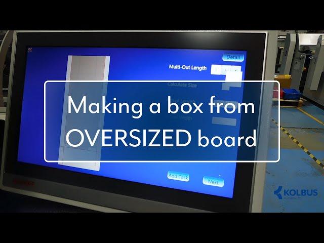 How to make a box from oversized board