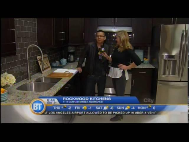 Rockwood Kitchens with Breakfast Television host Jennifer Valentyne