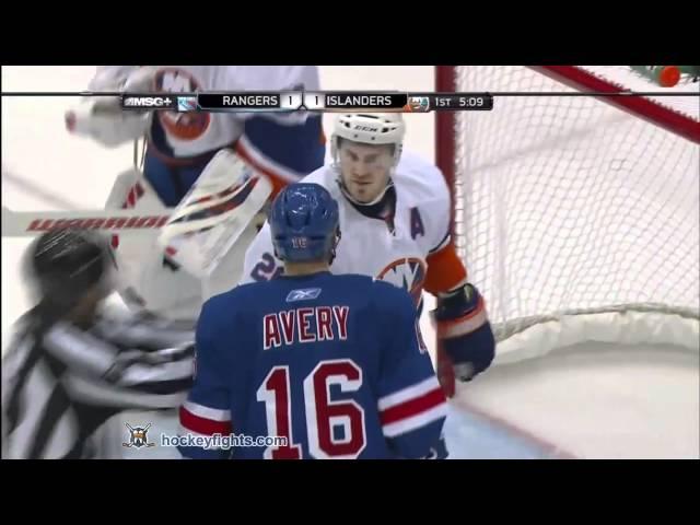 James Wisniewski Taunts Sean Avery Oct 11, 2010