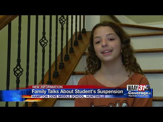 STUDENT WHO SET OFF HAMPTON COVE "FALSE ALARM" SHARES HER STORY