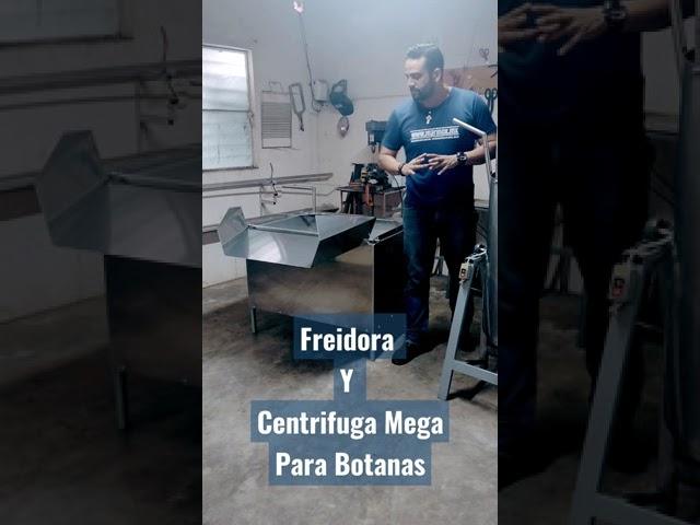 Freidora y Centrifuga Mega, para Frituras, Totopos, Papas Fritas, Botanas, Snacks.