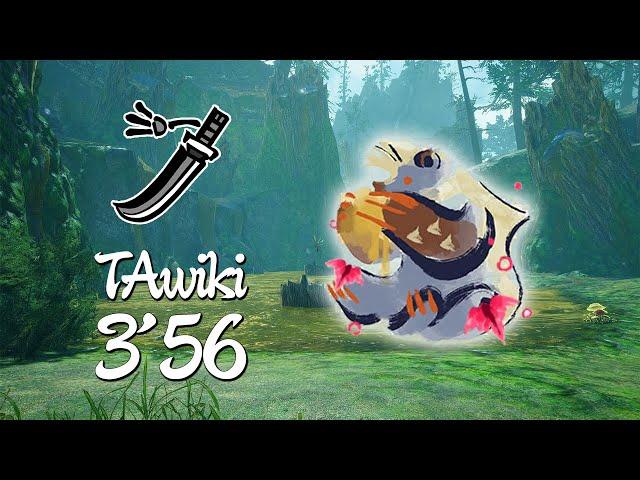 Afflicted Arzuros TAwiki rules Longsword 3'56 | MHR:SB PC