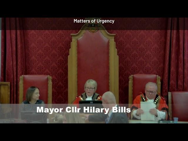 Extraordinary Meeting of the Council - 30th Januay, 2025