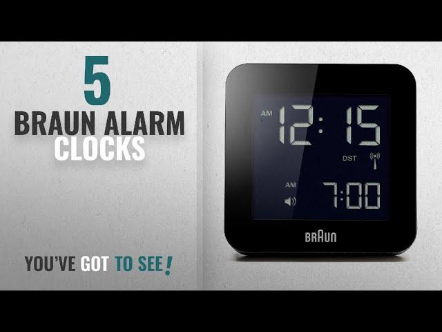 Top 10 Braun Alarm Clocks [2018 ]: Braun BNC009BK-RC Digital Quartz Alarm Clock