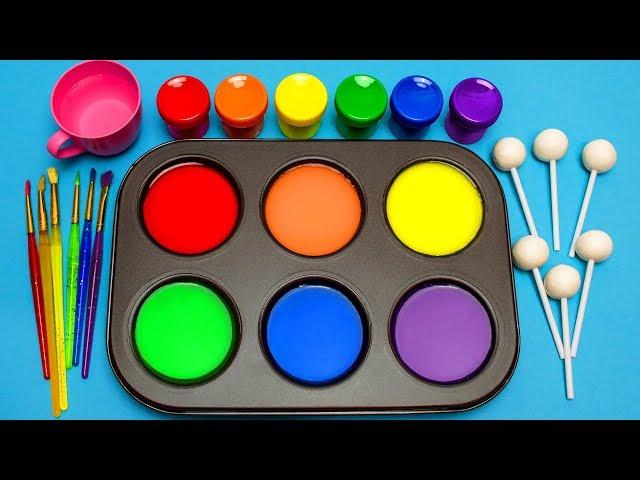 How To Make Frozen Paint with Rainbow Colors Tube