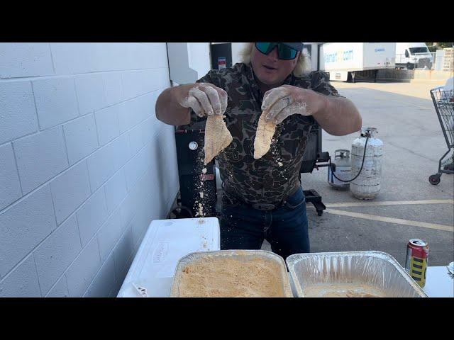 100lbs of Fried Catfish!!!