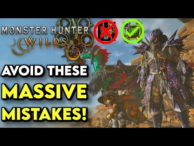 10 MAJOR MISTAKES To Avoid In Monster Hunter Wilds! | MH Wilds Beginner's Guide, Tips And Tricks