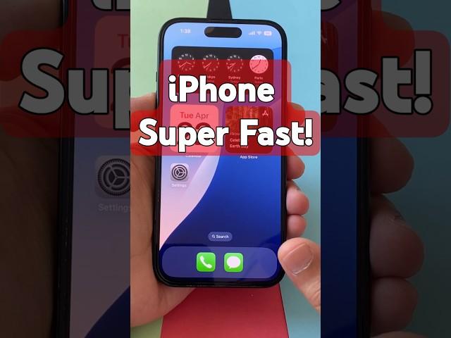 Hidden Setting to Make iPhone Super Fast! #trending #tips #iphone Phono Tech #Shorts